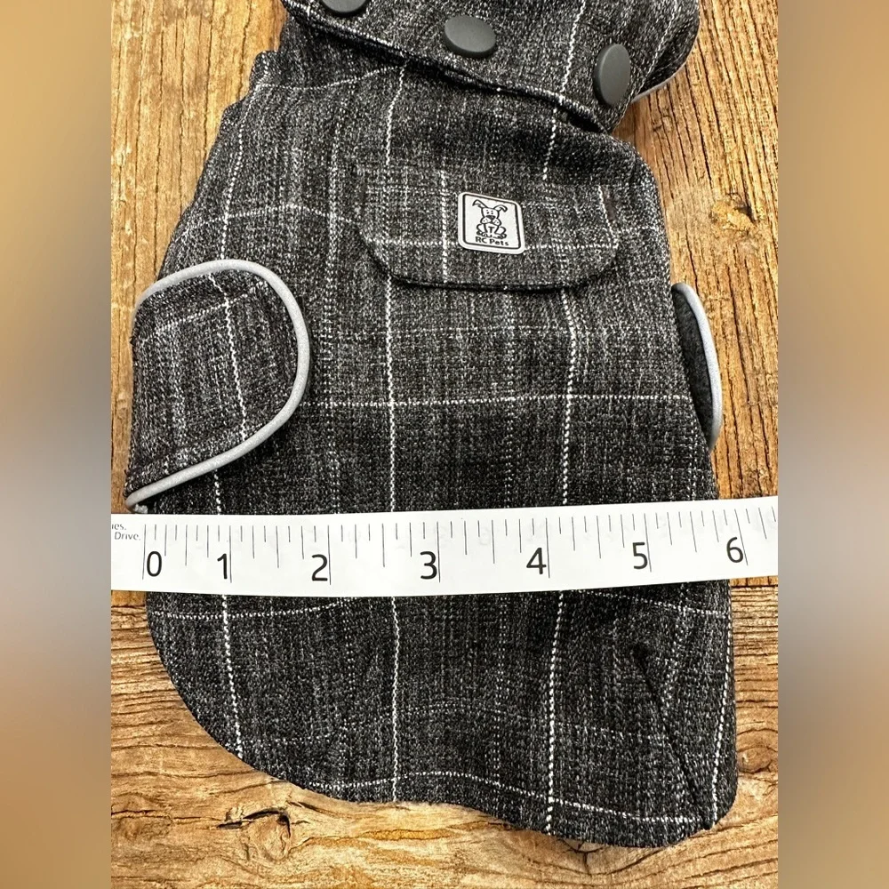 Gray Plaid Dog Coat hoodie